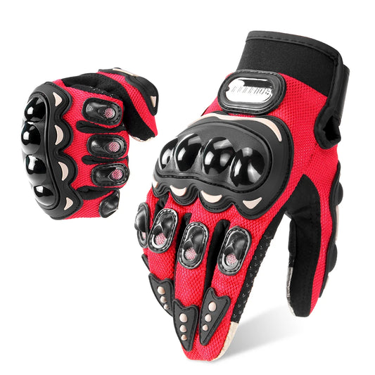 Waterproof Winter Motorcycle Gloves - Full Finger Protection with Touch Screen - Model WN-01