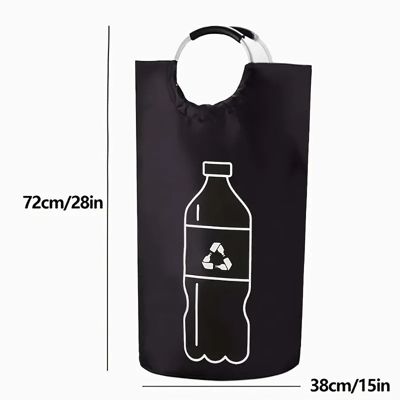 Oxford Cloth Laundry Hamper - Large Capacity Foldable Dirty Clothes Storage Basket for Bathroom