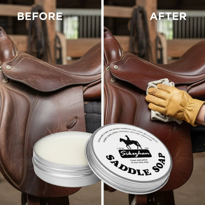 Premium Leather Saddle Cream - Deep Conditioning, Waterproofing & Shine Enhancer for Horse Tack & Gear
