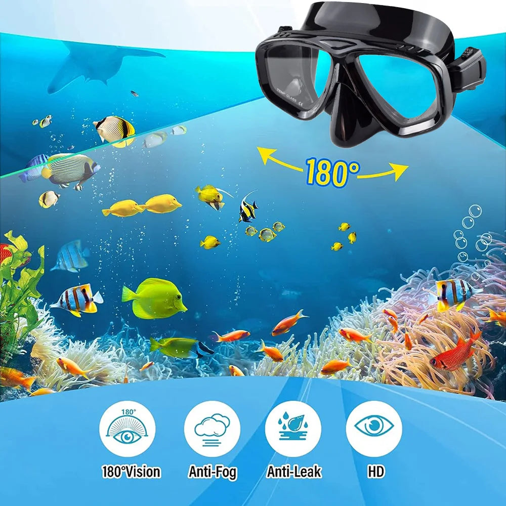 Dive into Clarity: Premium Snorkel Mask for Swimming & Scuba Diving