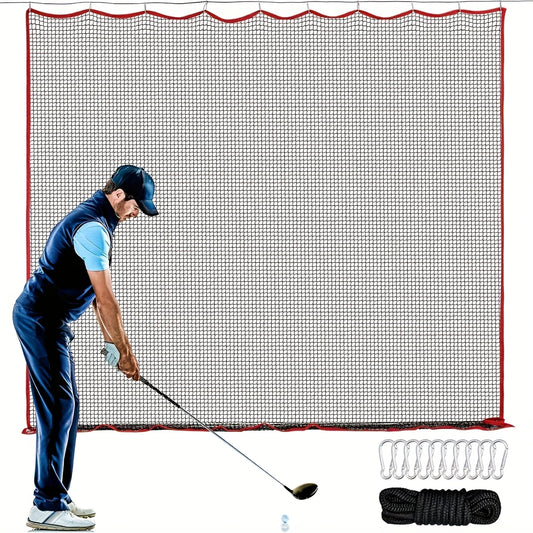 10x10 Ft Heavy Duty Golf Practice Net - High Impact Barrier Netting for Training