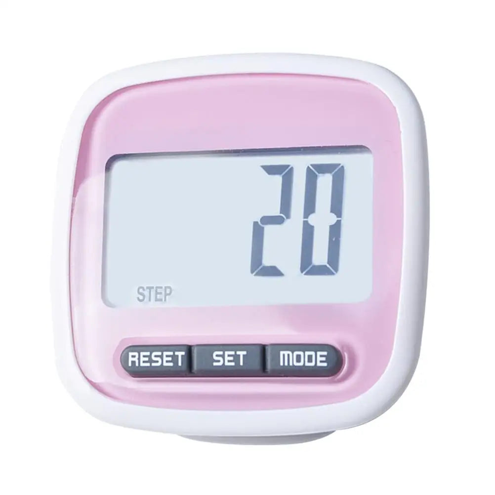 3D Pedometer with LCD Display - Walking & Running Step Counter with Clip