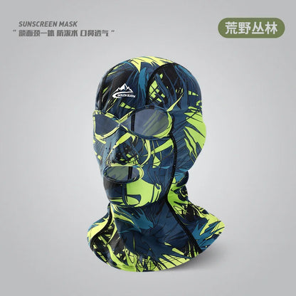 UV Protection Swimming Face Mask - Breathable Diving Cap for Men & Women Beach Sun Protection