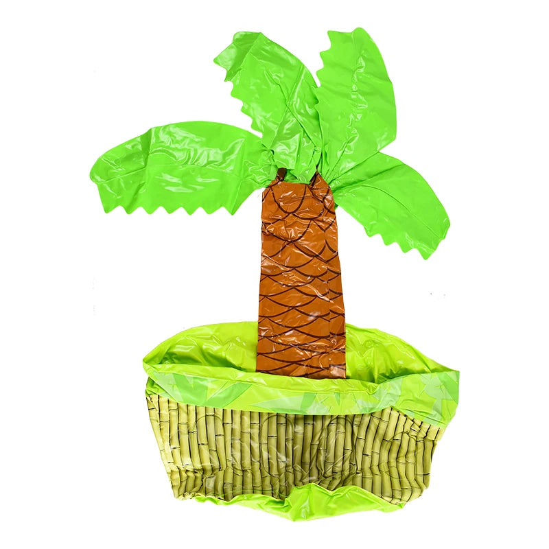Tropical Palm Tree Inflatable Cooler - Pool Party Drink Holder