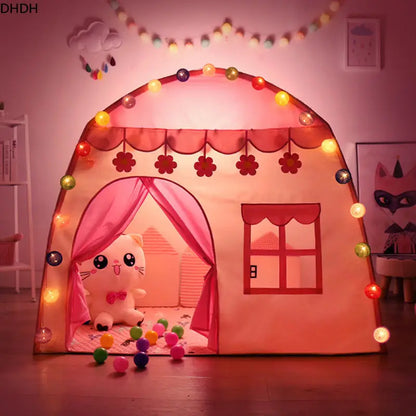 Children's Tent - Indoor/Outdoor Games - Garden Tipi - Princess Castle - Folding Cubby - Toys - Tents - Enfant Room House Teepee Playhouse