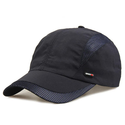 Quick-Dry Mesh Baseball Cap - Sports Running & Golf Hat - Breathable Snapback for Men & Women