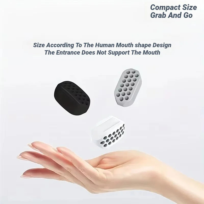 Jawline Exerciser Set - Professional Fitness Jaw Trainer for Muscle Strengthening, Double Chin Reduction & Face Slimming - Silicone Chew Tool (1-2 Pieces)