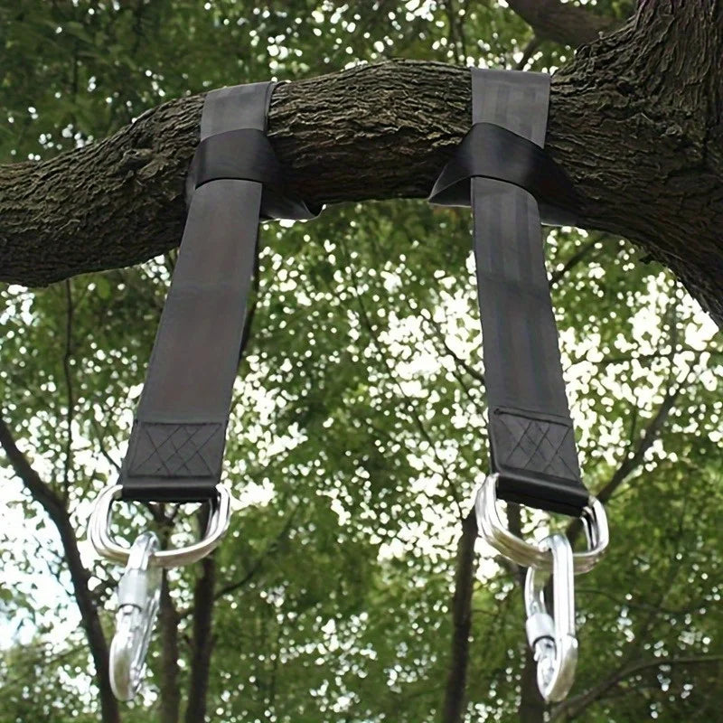 Portable Outdoor Swing Hammock Kit - Complete with Safety Belt, Carrying Bag & Durable Strap System for Universal Swing Accessories