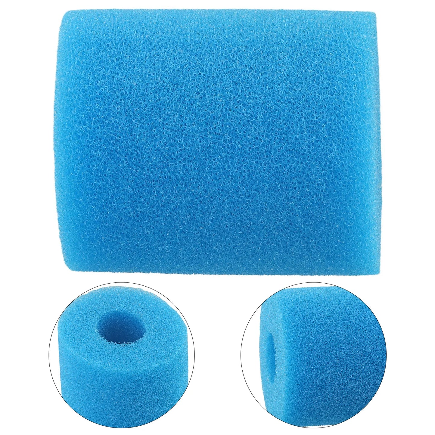 Universal Bio Foam Pool Filter Sponge - Reusable & Easy Clean - Compatible with Type I/II/VI/D Systems - Long-Lasting Swimming Pool Filtration (1 Piece)