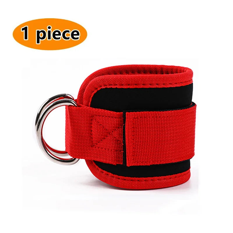 Professional Cable Ankle Straps - Double D-Ring Ankle Cuffs for Gym Workouts
