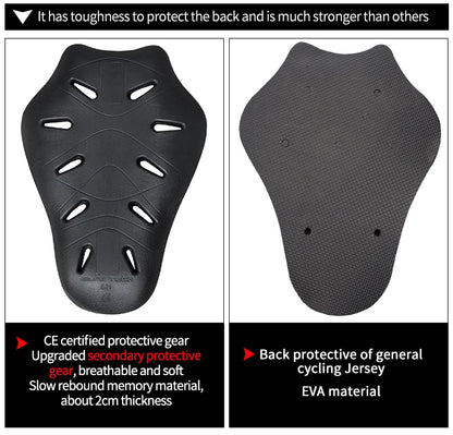 LYSCHY CE Level 2 Motorcycle Back Protector Armor - Built-in Body Protection for Motocross Racing