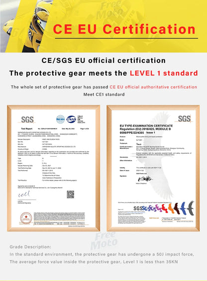 Motorcycle Knee and Elbow Protection Guards - Motocross Off-Road Racing MTB Pads