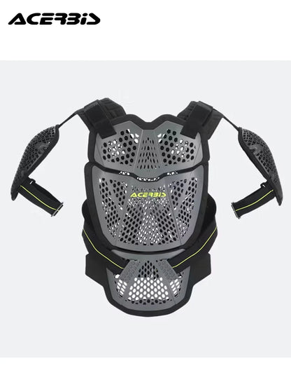 CE Certified Motorcycle Chest Protector - Lightweight Off-Road Racing Armor with Removable Shoulder Guards