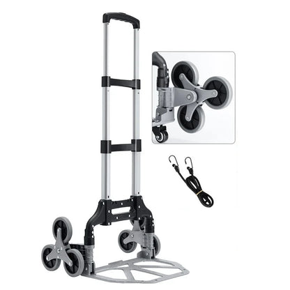 GIANXI Aluminum Alloy Folding Shopping Cart - Lightweight Stair Climbing Grocery Trolley