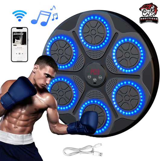 Smart Bluetooth Music Boxing Trainer - Wall-Mounted Electronic Punching Target for Home & Gym
