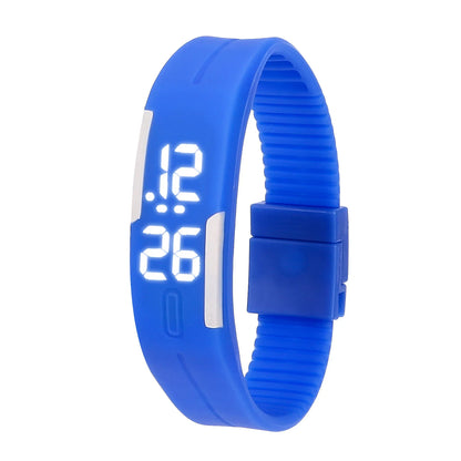 Digital LED Sports Watch - Silicone Strap Wristwatch for Kids, Boys, Girls, Men & Women