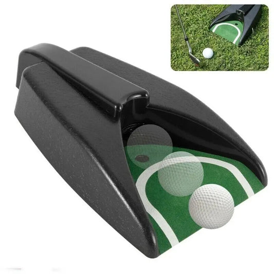 Golf Ball Return Putter Cup - Automatic Portable Training Device for Indoor/Outdoor Practice