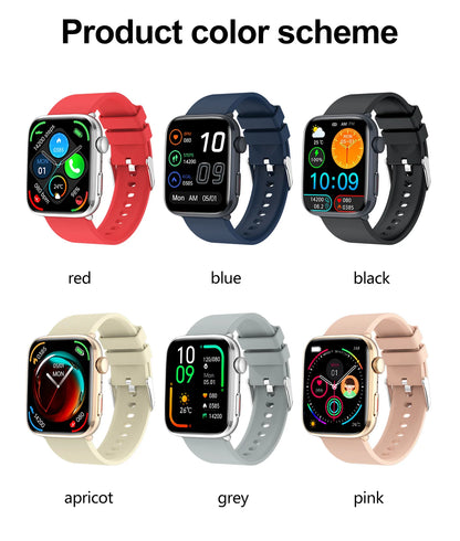 AI Smart Health Watch - HRV+PPG Blood Pressure & Heart Rate Monitor with IP68 Waterproof & NFC