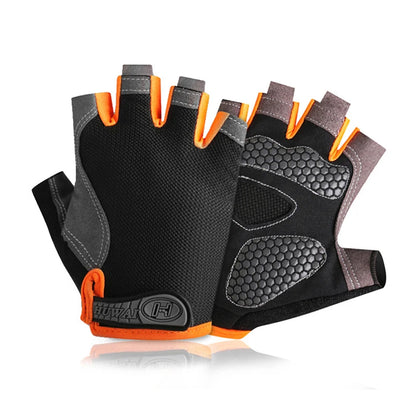 Premium Fingerless Gym Gloves - Breathable Anti-Slip Training Gloves for Men & Women - Weightlifting, Bodybuilding, Cycling & Sports