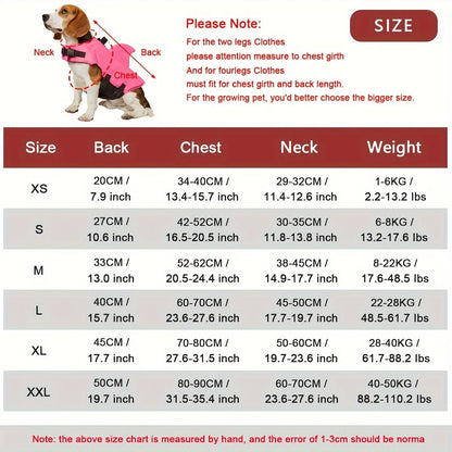 Enhanced Buoyancy Dog Life Jacket - Safety Swimming Vest with Handle for Small Medium Large Dogs - Shark Design Surfing Gear