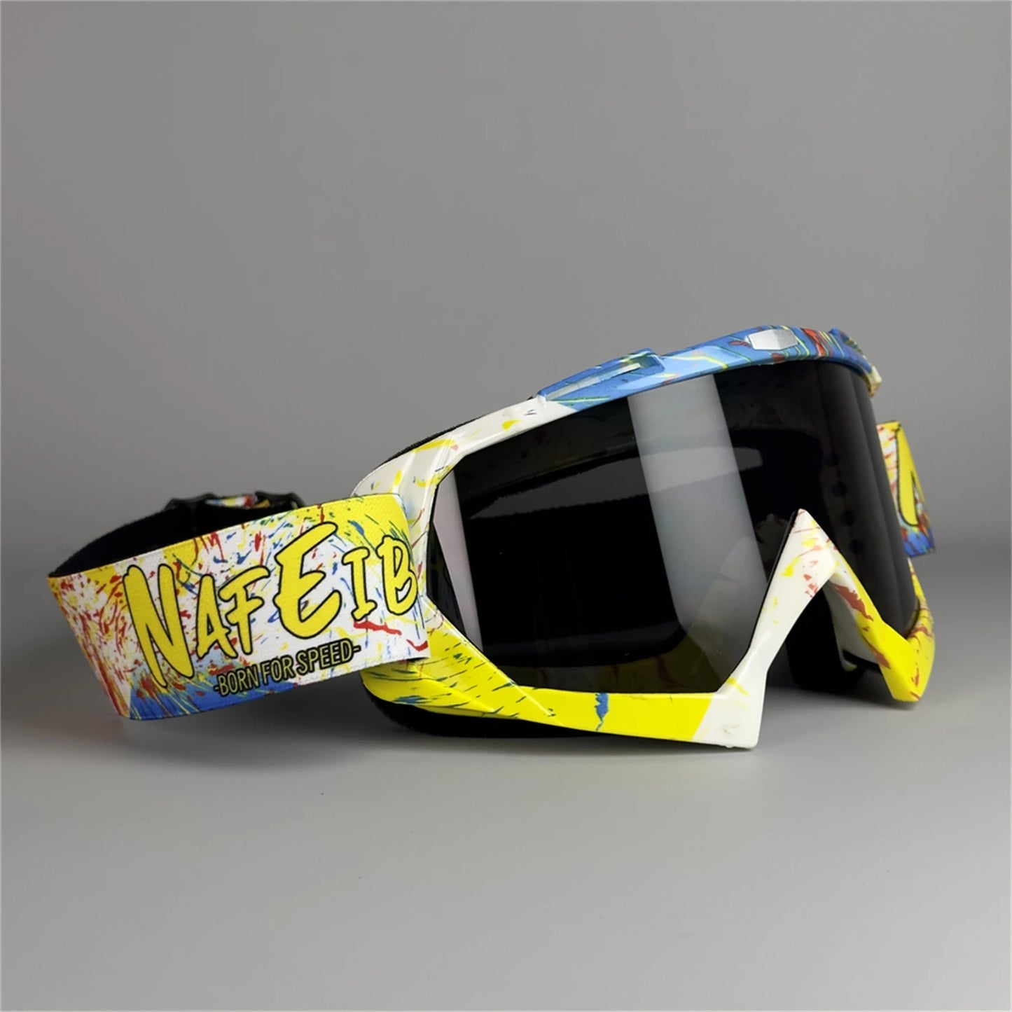 Premium UV400 Motocross Goggles - Dustproof ATV Dirt Bike Racing Glasses for Men, Women, Youth & Kids | MX Skiing Eyewear