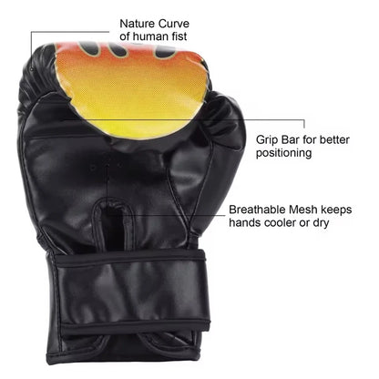 Boxing Training Gloves for Kids & Adults - Taekwondo Combat Fitness Protective Gear