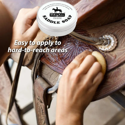 Premium Leather Saddle Cream - Deep Conditioning, Waterproofing & Shine Enhancer for Horse Tack & Gear