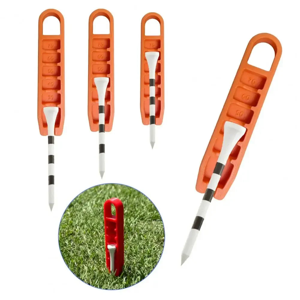 Adjustable Golf Tee Height Regulator - Portable Tee Stand with 20-70mm Precision Positioning - Essential Golf Training Tool