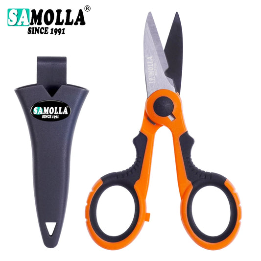 Professional 420 Stainless Steel Fishing Scissors - Portable Multi-Tool Pliers for Cutting PE Braid Line, Lures & Carp Fishing Accessories