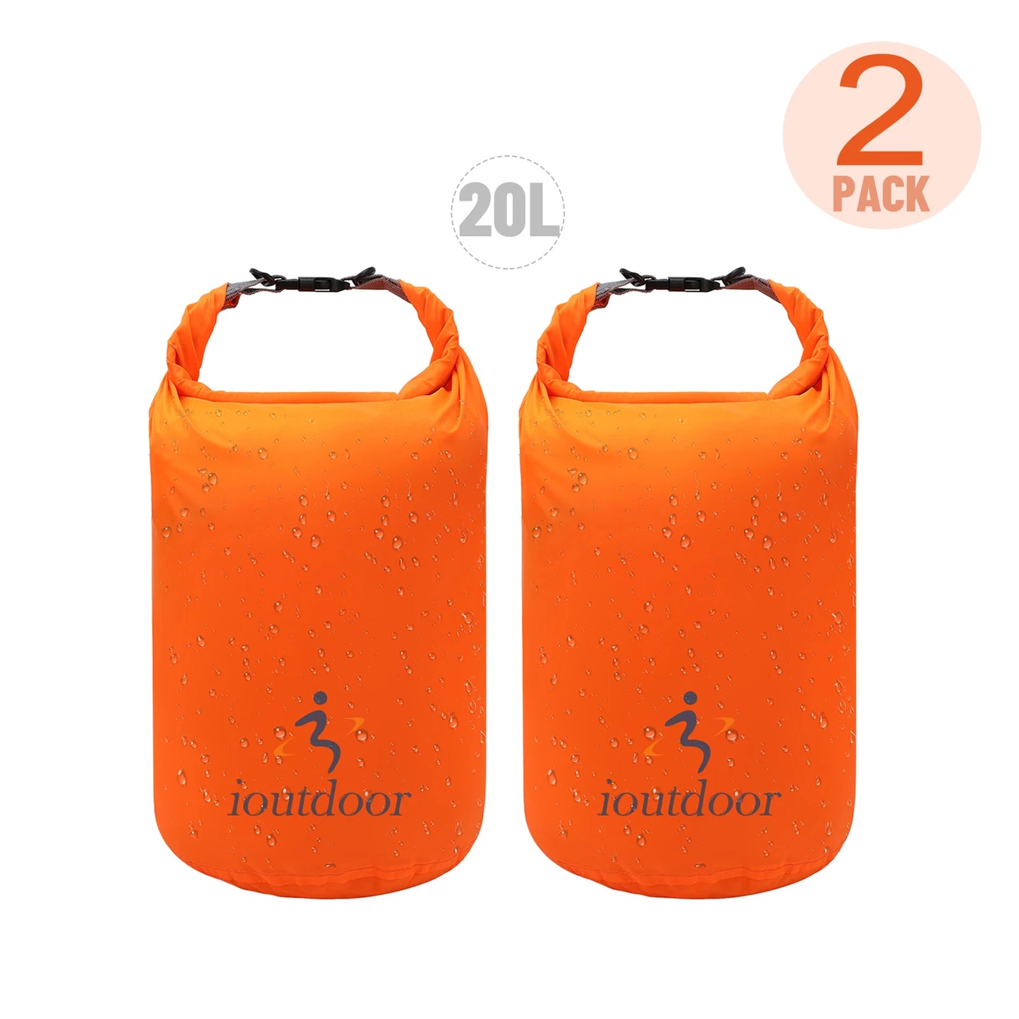 Waterproof Dry Bag 10L - Lightweight Combo Wet/Dry Bag for Kayaking Swimming Fishing Rafting - 210T Polyester