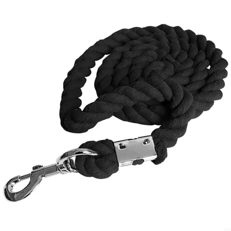 Heavy Duty Cotton Weave Equestrian Halter - 652F Leading Rope for Horses & Livestock