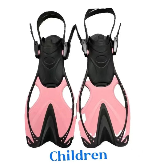 Kids Silicone Swimming Fins - Training Flippers for Pool & Snorkeling (Ages 6-14)