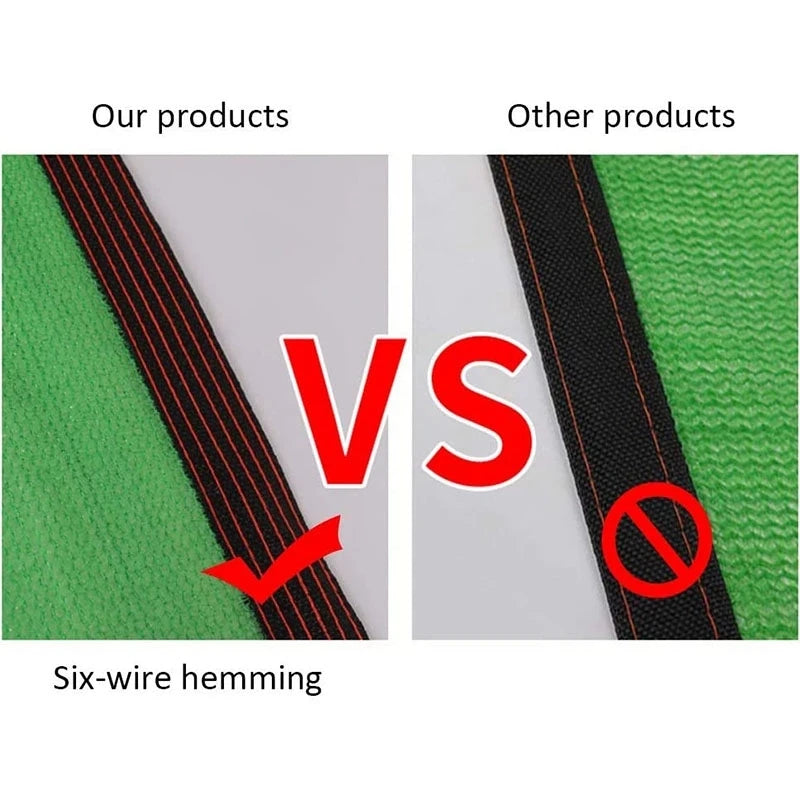 4x5m HDPE UV Protection Shade Net - Outdoor Garden Terrace Awning & Camping Mesh Cover Sunscreen Fabric