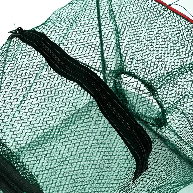 Collapsible Fish Cage Trap - 1pc Cast Net for Crab, Shrimp & Crayfish | Premium Fishing Tackle