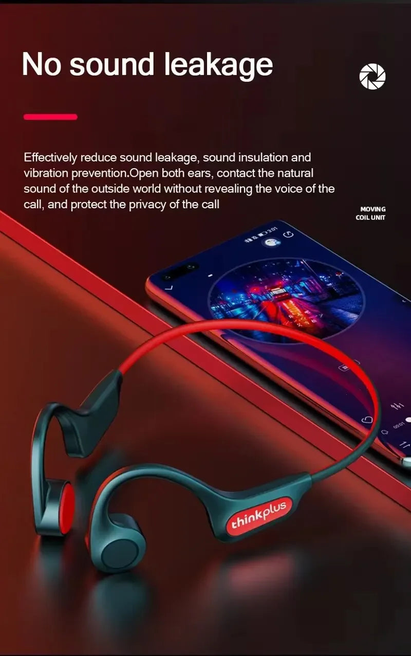 Bone Conduction Wireless Earbuds - TWS Bluetooth Sports Headset for Running & Cycling