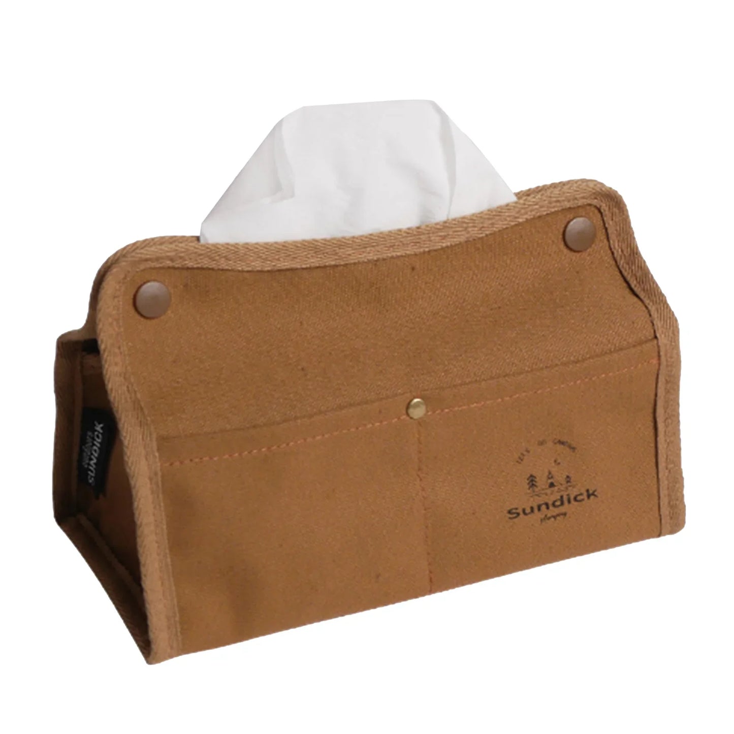 Canvas Wet Wipes Dispenser - Hanging Storage Box for Paper Towels and Wet Tissues - Outdoor Camping Accessories