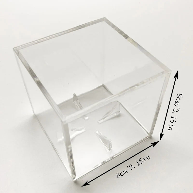 Acrylic Baseball Display & Storage Box – 80×80×80mm