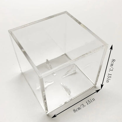 Acrylic Baseball Display & Storage Box – 80×80×80mm