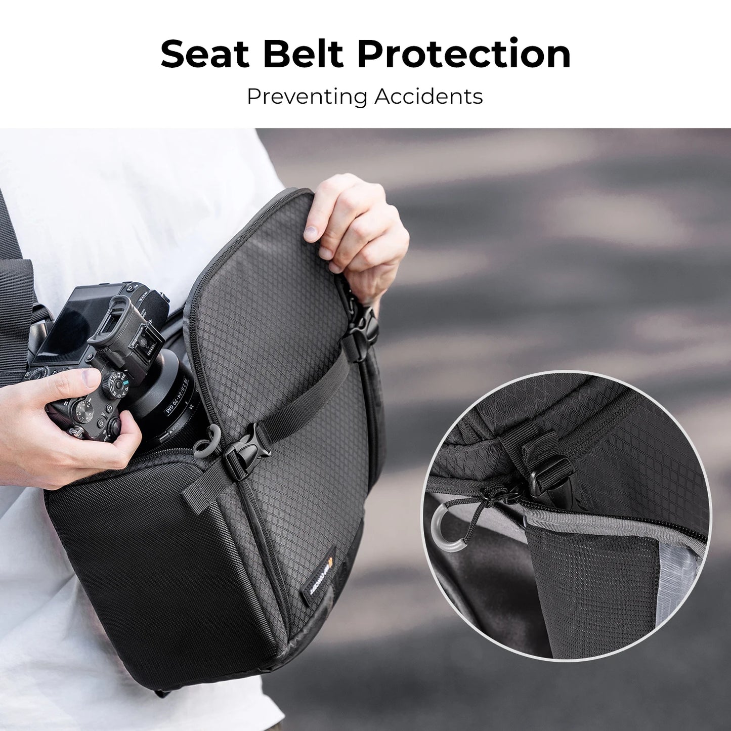 Camera Sling Backpack 10L - Waterproof DSLR/SLR Photography Bag
