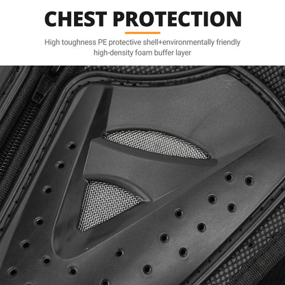 Kids Full Body Motorcycle Armor Set - Protective Vest Jacket with Kneepads for Motocross Riding