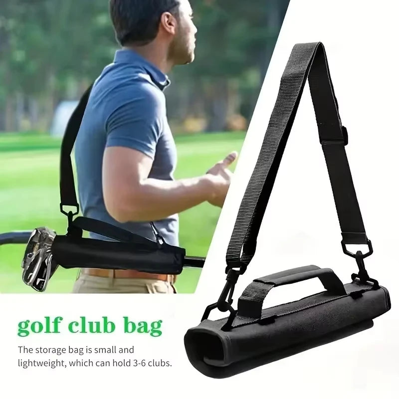 Lightweight Mini Golf Stand Bag - Men's Carry Bag with Adjustable Shoulder Strap for Driving Range & Training
