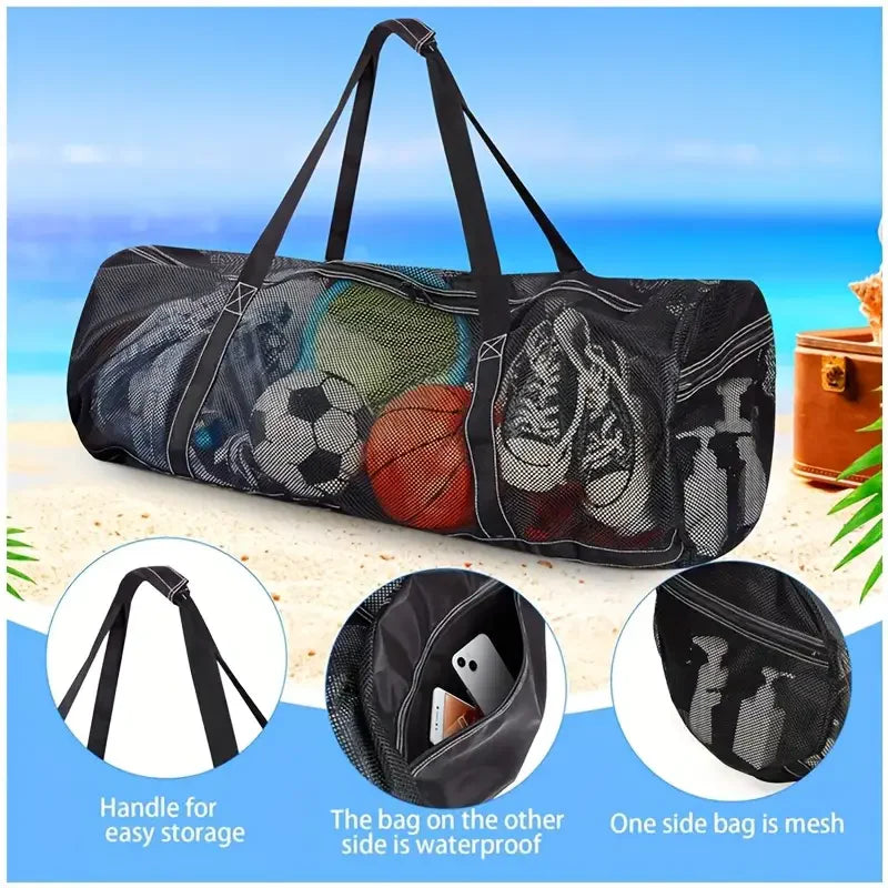 Professional 100L Extra Large Mesh Diving Equipment Bag - Premium Storage for Surfing, Snorkeling & Swimming Gear