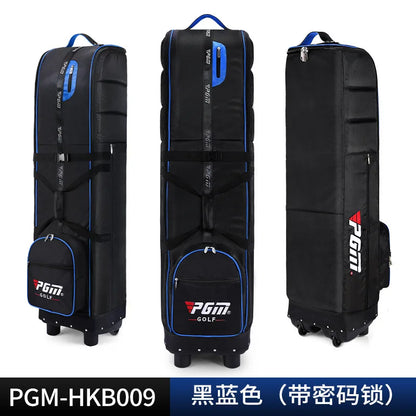Golf Travel Bag with Wheels - Foldable Airline Golf Club Cover with Padded Straps for Air Travel