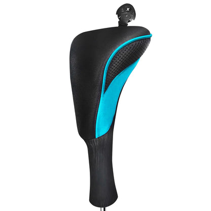 Premium Golf Club Head Covers for Woods & Hybrids - 1 Piece Long Neck Design