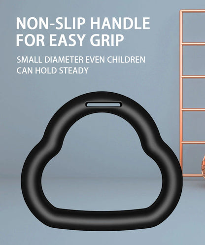 Kids Gymnastics Rings - Non-Slip Adjustable Straps, Pull-Up Workout & Swing Fitness Equipment