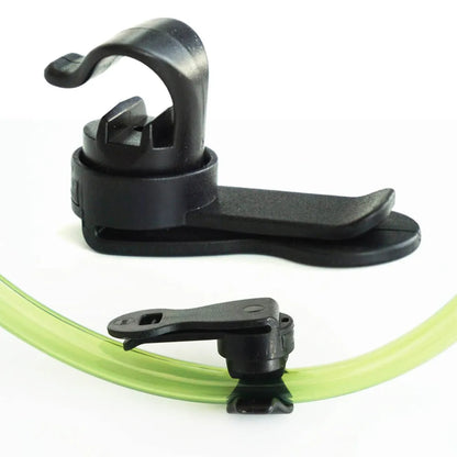 Magnetic Rotatable Water Tube Clip for Hiking Backpacks - Drinking Bladder Hanger