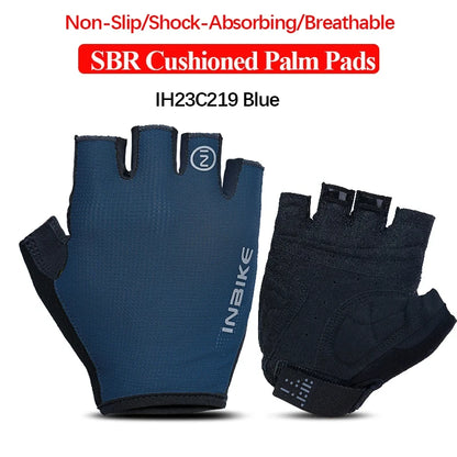 Half-Finger Gel Cycling Gloves - Shockproof Padded Sport Gloves for Men & Women