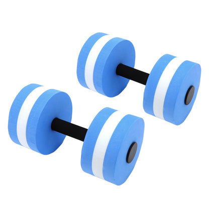 2pcs EVA Water Floating Dumbbells - 15cm x 27cm Foam Aquatic Fitness Weights for Pool Aerobics & Water Exercise