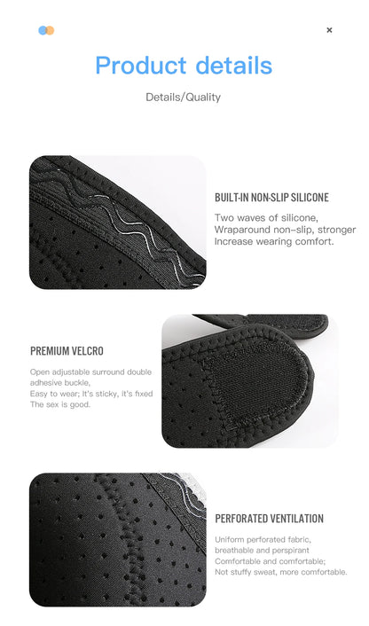 Thickened Anti-Collision Knee Pads - Elastic Pressure Strap Knee Brace for Volleyball, Extreme Sports & Protection