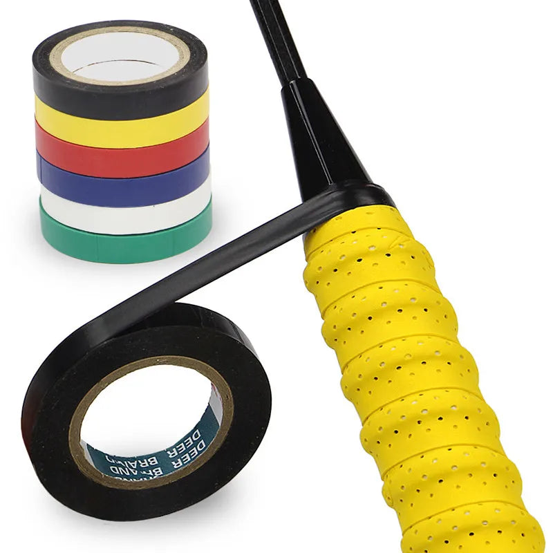 Racket Grip Finishing Tape - Professional PU Sealing Band for Tennis, Badminton & Squash - 10m Roll Thin Adhesive Tape